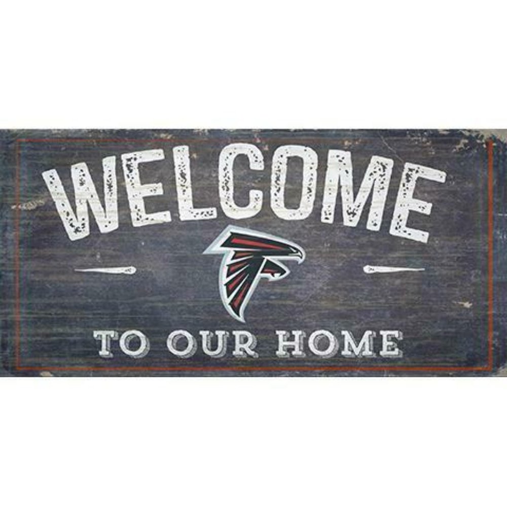 ATLANTA FALCONS WOOD SIGNS 6"X12"